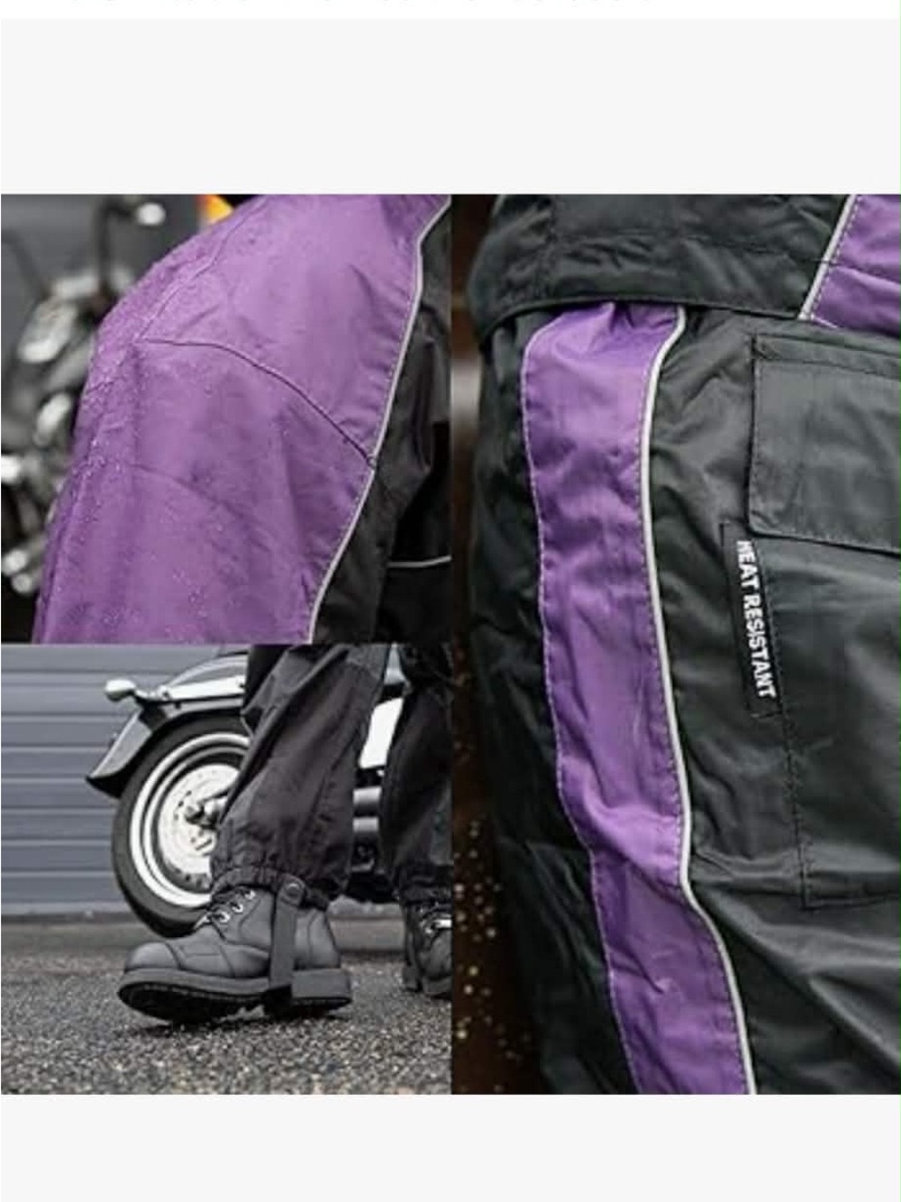 Milwaukee Leather Women’s Motorcycle Water Proof Rain Suit size L NWT - Picture 2 of 7